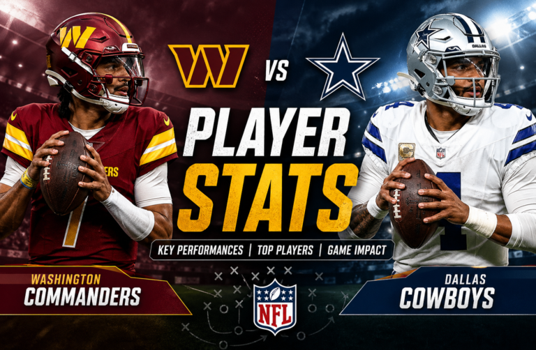Washington Commanders vs Dallas Cowboys Match Player Stats