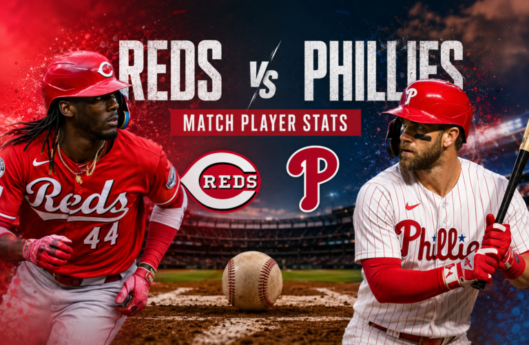 Cincinnati Reds vs Philadelphia Phillies Match Player Stats