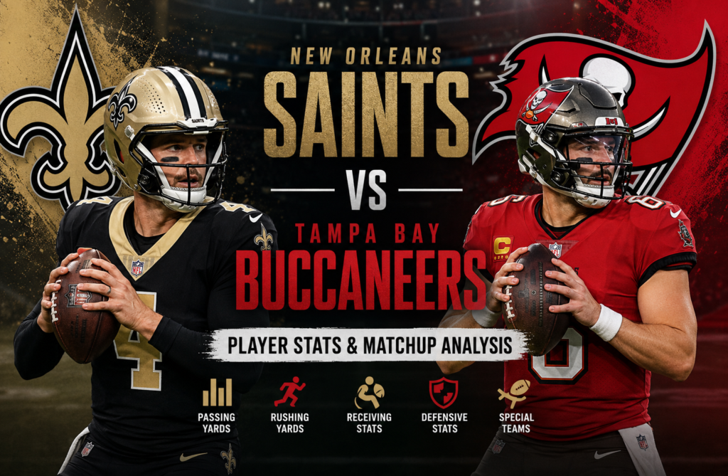 New Orleans Saints vs Tampa Bay Buccaneers Player Stats