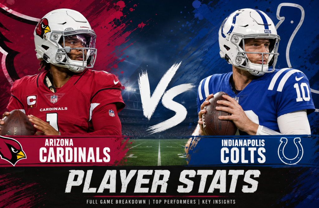 Arizona Cardinals vs Colts Match Player Stats