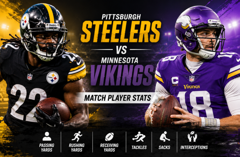 Pittsburgh Steelers vs Minnesota Vikings Match Player Stats