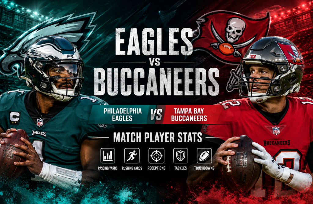 Philadelphia Eagles vs Tampa Bay Buccaneers Match Player Stats
