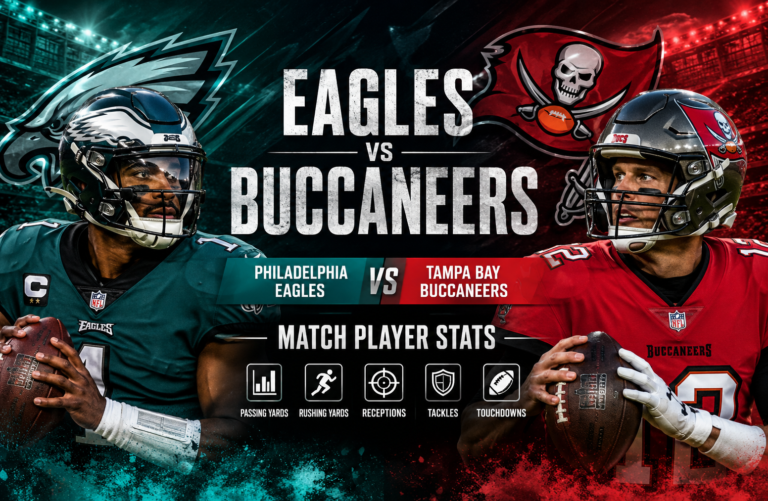 Philadelphia Eagles vs Tampa Bay Buccaneers Match Player Stats