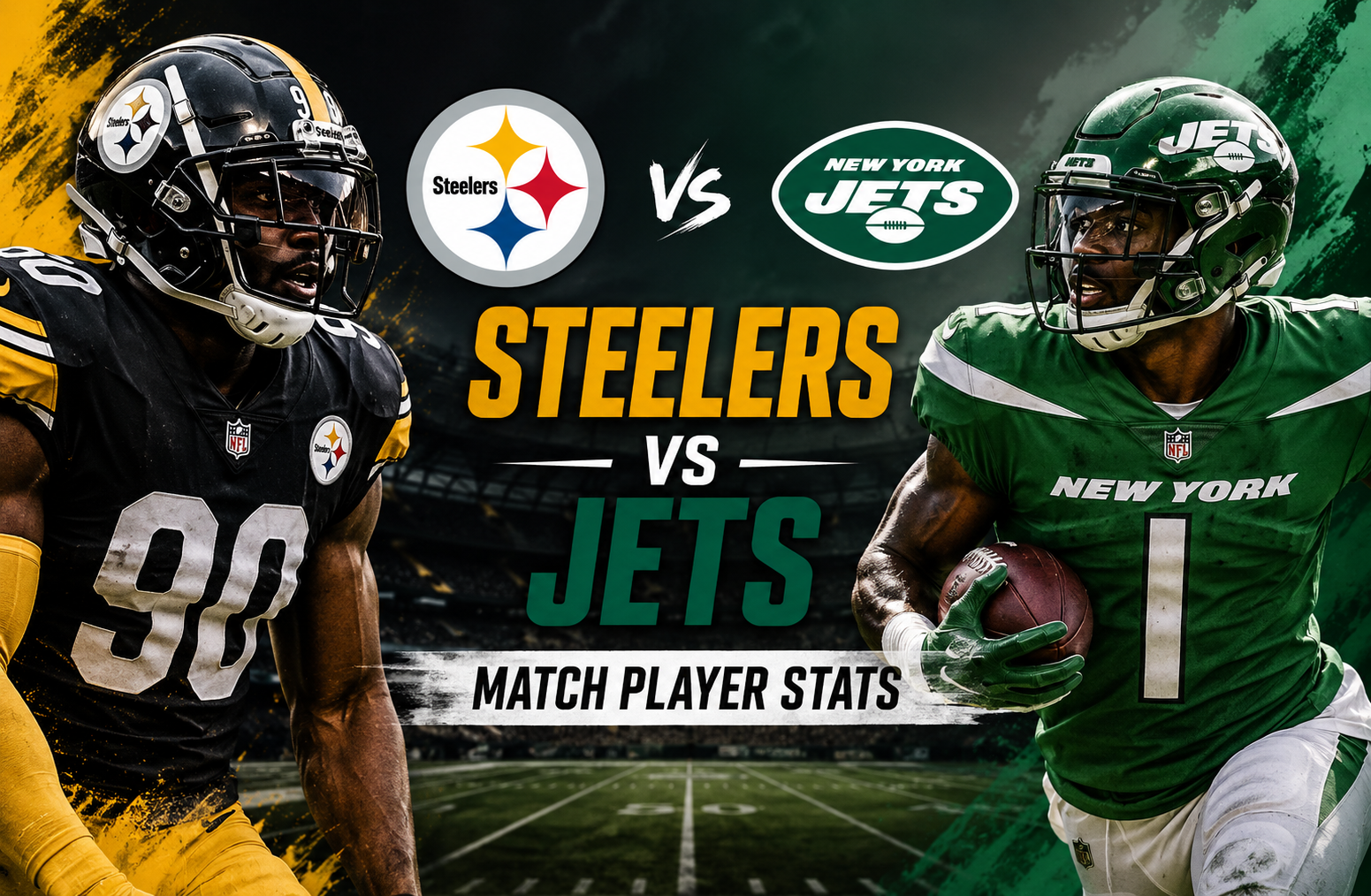 Pittsburgh Steelers vs New York Jets Match Player Stats
