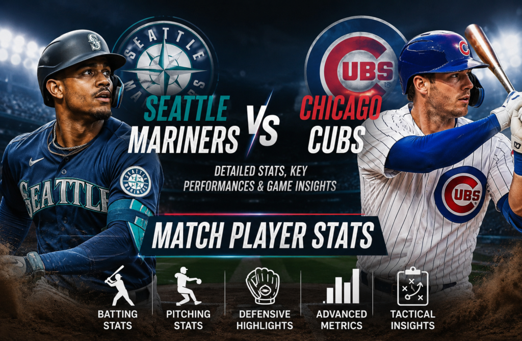 Seattle Mariners vs Chicago Cubs Match Player Stats